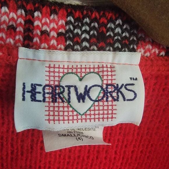 Heartworks Girls Sweater Vest Dalmatian Dogs SZ 4 Hearts Acrylic Puppy 101 - Picture 3 of 4